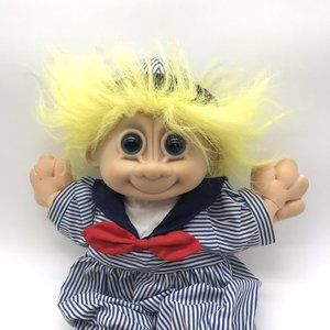 Russ Troll Sailor Baby Doll Kidz Skippy Skipper 12" Soft Body Plush Toy